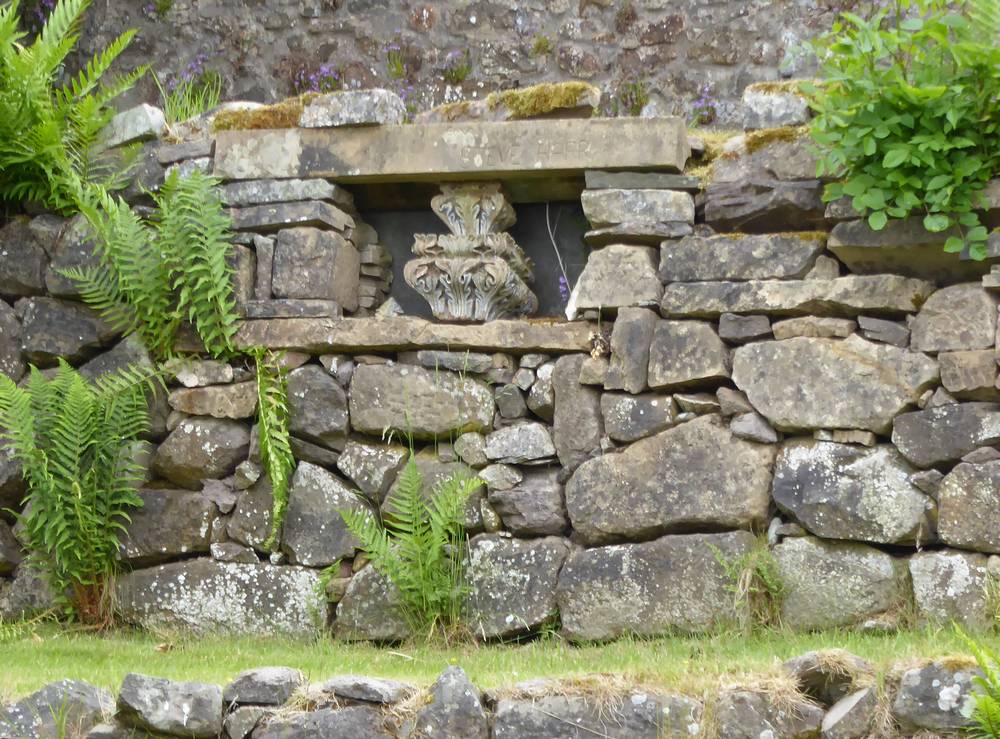 The terraced gardens at Auchlochan